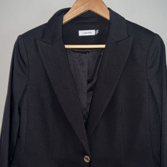 Calvin Klein classic one button blazer - Picture 4 of 9